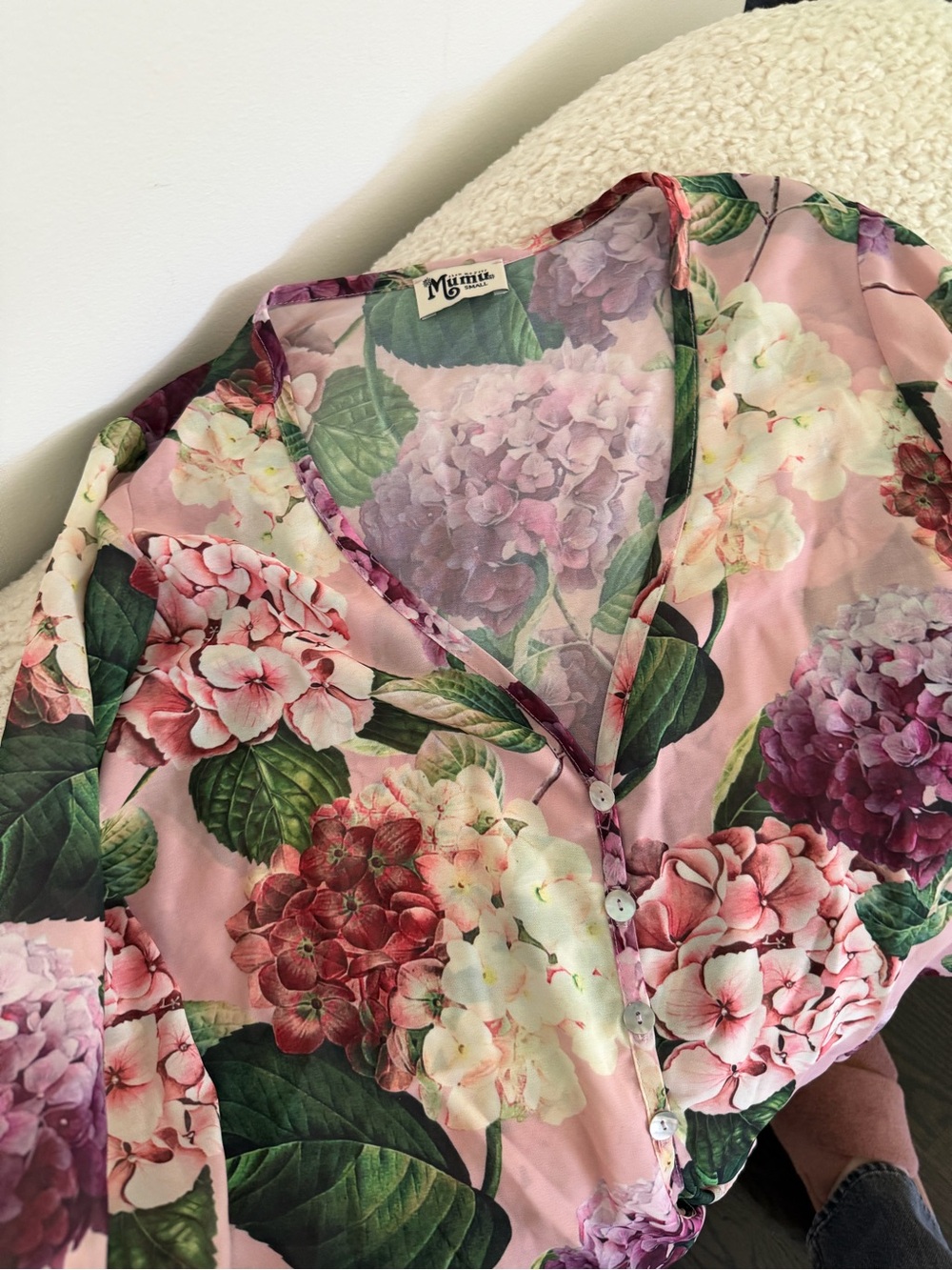 SHOW ME YOUR MUMU FLORAL TATUM
TIE CROPPED TOP SZ S